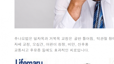 우리가족 건강지킴이 §생명마루한의원§ - 다음 블로그  직장인들에게 더욱 필요한 추나요법? [성북구 추나요법,보문역 한의원]