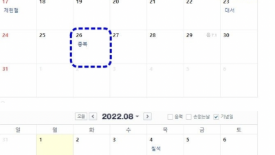 2022년 복날은 언제일까