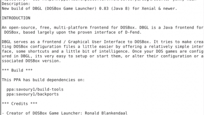 우분투에 DGBL(dos box game launcher)을 설치해보자