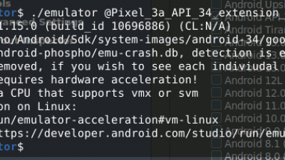 x86_64 emulation currently requires hardware acceleration!