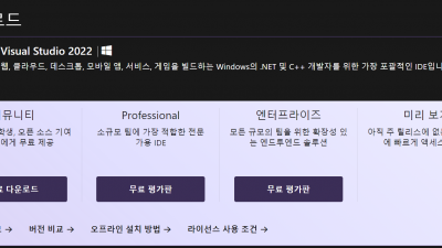 비쥬얼 코드 visual code를 설치
