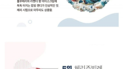 베스킨라빈스 판매 순위 탑9