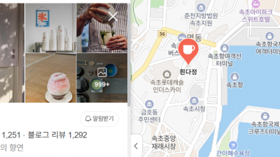 속초에 가볼만한 곳 어디가 있는지 대충 알아봅니다. 미란이네 횟집, 일출봉횟집, 흰다정 세렝게티커피 대관람차 보사노바커피로스터스 더엠브로시아 외옹치랑 둘레길 대결중고서점 설악케이