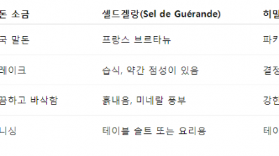 말돈 소금에 대해 알아보자