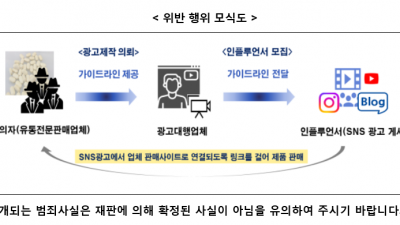 일반식품을 비만치료제 등으로 불법 광고･판매한 업체 5개소 적발 -식품의약품 안전처 먹는 위고비